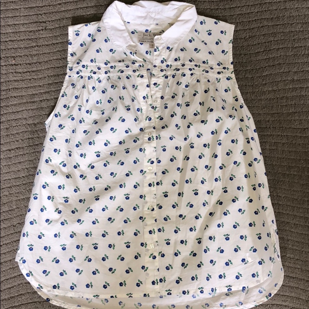 Jack Wills Button-Up Sleeveless Top